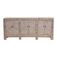 Distressed Sideboard - 6 Door - 214cm - Extra Large - Grey - Reclaimed Wood