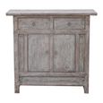 Distressed Sideboard - 2 Door 2 Drawer - 98cm - Small - Grey - Wooden