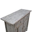 Distressed Sideboard - 2 Door 2 Drawer - 98cm - Small - Grey - Wooden
