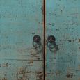 Distressed Sideboard - 2 Door - 95cm - Small - Turquoise Blue - Wooden