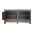 Distressed Sideboard - 4 Door - 161cm - Large - Grey - Wooden