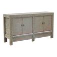 Distressed Sideboard - 4 Door - 161cm - Large - Grey - Wooden