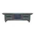 Distressed Sideboard - 2 Door 4 Drawer - 173cm - Large - Green - Wooden