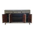 Distressed Sideboard - 4 Door 3 Drawer - 156cm - Medium - Grey - Wooden