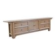 Sideboard - 2 Door 4 Drawer - 210cm - Extra Large - Brown - Wooden