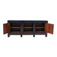 Unique One of a Kind - Sideboard - 3 Door 3 Drawer - 219cm - Extra Large - Black - Wooden