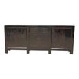 Sideboard - 6 Door 2 Drawer - 226cm - Extra Large - Black - Wooden