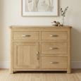 Treviso Oak Sideboard - 1 Door - 107cm - Small