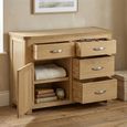 Treviso Oak Sideboard - 1 Door - 107cm - Small