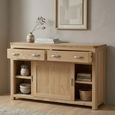 Treviso Oak Sideboard - 2 Sliding Door - 150cm - Medium