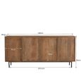 Elan Sideboard - 4 Door - 180cm - Large - Natural - Mango Wood
