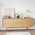 Darwin Oak Sideboard - 2 Door 2 Drawer - Large - Natural