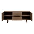 Darwin Oak Sideboard - 2 Door 2 Drawer - Large - Dark Brown