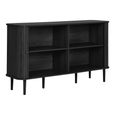 Nikko Curved Sideboard - 2 Door - Medium - Fluted - Black