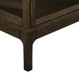 Zamora Sideboard - 4 Door - Large - Dark Brown - Glass and Oak