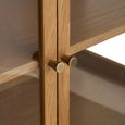 Zamora Sideboard - 4 Door - Large - Natural - Glass and Oak