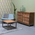 Boston Sideboard - 2 Door - 120cm - Small - Natural - Recycled Teak Wood