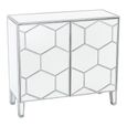 Clearance - Honeycomb Sideboard - 2 Door - Small - Mirrored