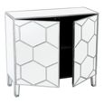 Clearance - Honeycomb Sideboard - 2 Door - Small - Mirrored
