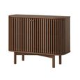 Clearance - Soho Sideboard - 2 Door - Slatted Small - Dark Oak - FSS17484