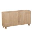 Austin Sideboard - 4 Door - 150cm - Medium - Fluted - Natural - Mango Wood