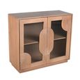 Indus Sideboard - 2 Door - 95cm - Compact - Pale Taupe - Mango Wood