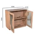 Indus Sideboard - 2 Door - 95cm - Compact - Pale Taupe - Mango Wood