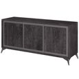 Krystal Italian Sideboard - 3 Door - 190cm - Extra Large - Medblue Birch Gloss