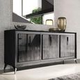 Krystal Italian Sideboard - 3 Door - 190cm - Extra Large - Medblue Birch Gloss