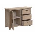Reclaimed Pine 115cm 1 Door Medium Compact Sideboard thumbnail 2