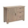 Reclaimed Pine 115cm 1 Door Medium Compact Sideboard thumbnail 4