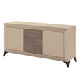 Prestige Italian Sideboard - 2 Door 3 Drawer - 192cm - Extra Large - Urban Velvet and Rich Tobacco