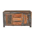 Cube Goa Petite Sideboard - 2 Door - 3 Drawer - 120cm - Rustic Sheesham