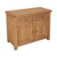 Melbourne Country Oak Sideboard - 2 Door - 2 Drawer - 99cm - Small - Rustic
