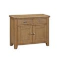 Hopewood Oak 2 Door 2 Drawer 110cm Small Sideboard thumbnail 3