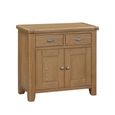 Hopewood Oak 2 Door 2 Drawer 85cm Compact Sideboard thumbnail 3