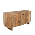 Sindhu Natural Mango Wood 3 Door 3 Drawer 150cm Medium Curved Sideboard thumbnail 3