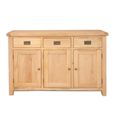 Melbourne Natural Oak 3 Door 3 Drawer 139cm Medium Sideboard thumbnail 3