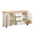 Windsor White Painted 2 Door 3 Drawer 150cm Medium Sideboard thumbnail 3