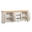 Windsor White Painted 4 Door 3 Drawer 200cm Extra Large Sideboard thumbnail 3