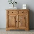 Nalandra Mango Wood 2 Door 2 Drawer 95cm Small Sideboard thumbnail