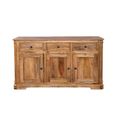 Nalandra Mango Wood 3 Door 3 Drawer 145cm Medium Sideboard thumbnail 3