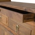 Saphir Honey Mango Wood 120cm 2 Door 3 Drawer Small Sideboard thumbnail 5