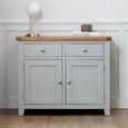 Melbourne French Grey Painted 2 Door 2 Drawer 99cm Small Sideboard thumbnail