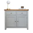 Melbourne French Grey Painted 2 Door 2 Drawer 99cm Small Sideboard thumbnail 3
