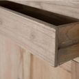 Hydra Natural Mindi Wood 140cm 4 Door 2 Drawer Medium Sideboard thumbnail 5