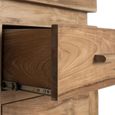 Lucca Natural Teak Wood 153cm 2 Door 6 Drawer Medium Sideboard thumbnail 4