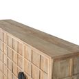 Montepulciano Natural Mango Wood 175cm 4 Door Large Geometric Pattern Sideboard thumbnail 4