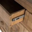 Sumbawa Natural Teak Wood 110cm 2 Door 2 Drawer Small Oriental Style Sideboard thumbnail 4