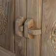 Sumbawa Natural Teak Wood 110cm 2 Door 2 Drawer Small Oriental Style Sideboard thumbnail 5